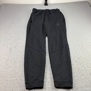 Jordan Pants Mens‎ Large Black Jogger Air Statement Slim Fit Athleisure Stretch